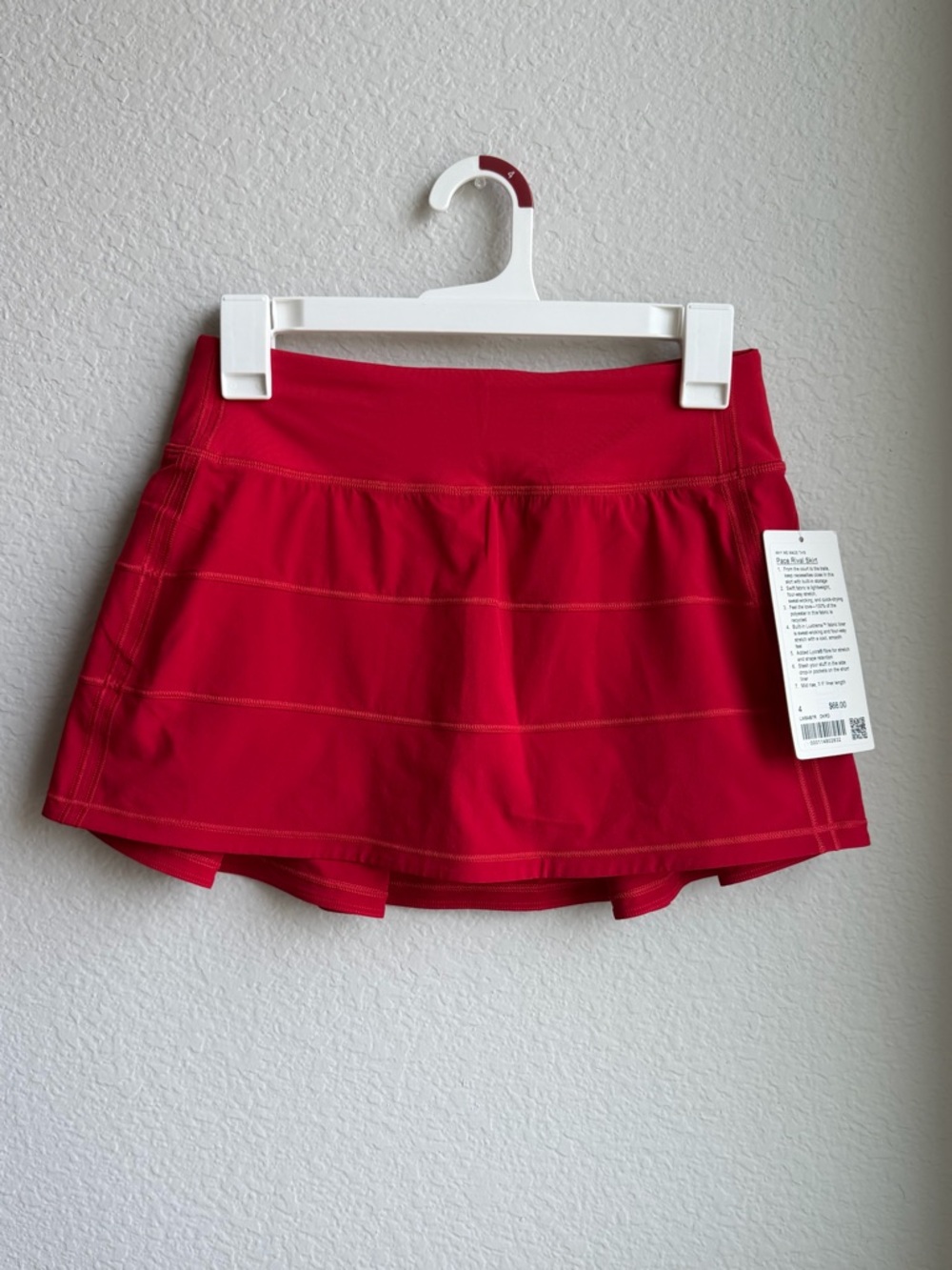NWT lululemon athletica Pace Rival skort Dark Red skirt activewear - Picture 5 of 9